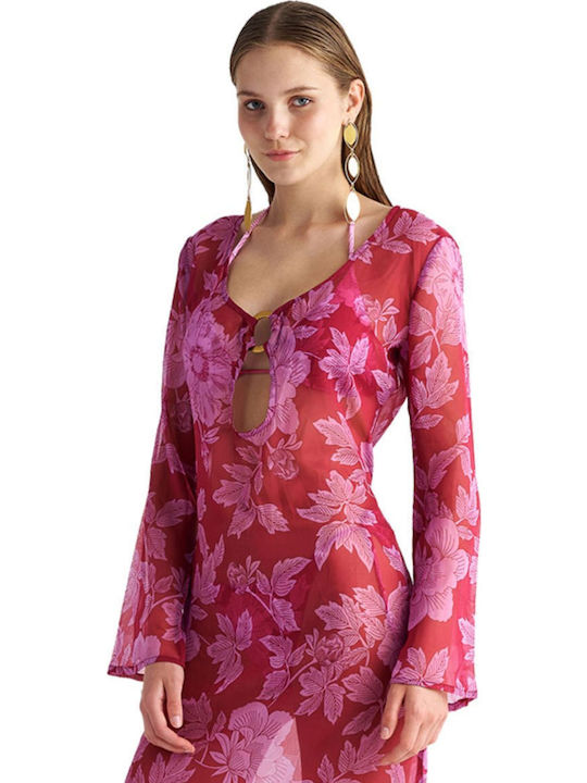 Blu4u Rochie de Plajă Bordeaux Blu4u Rochie de Plajă Bordeaux