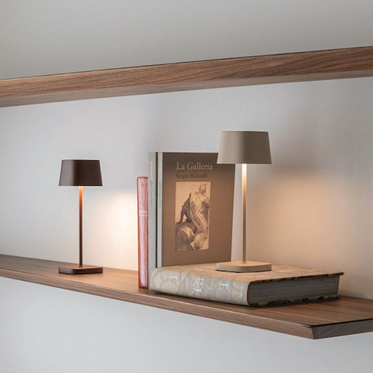 Zafferano Ofelia Table Lamp with White Shade and Base