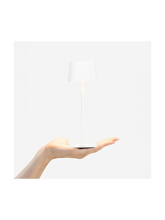 Zafferano Ofelia Table Lamp with White Shade and Base