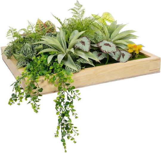 GloboStar Συνθετικό Πάνελ Φυλλωσιάς 60x32cm Garden