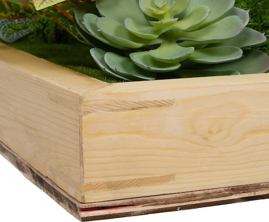 GloboStar Συνθετικό Πάνελ Φυλλωσιάς 60x32cm Garden