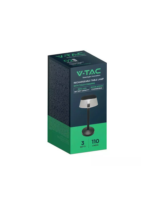 V-TAC Πορτατίφ LED με Μαύρο Καπέλο και Βάση