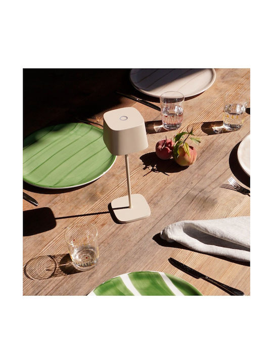 Zafferano Table Lamp LED with Green Shade and Base