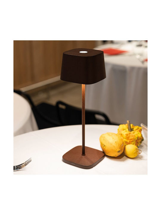 Zafferano Table Lamp LED with Green Shade and Base