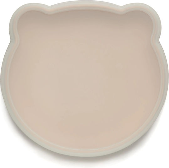 Kidnort Baby Food Plate made of Silicone Brown