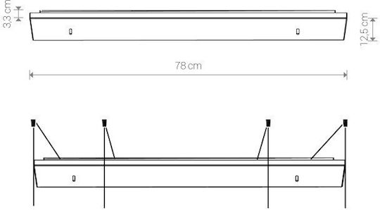 Nowodvorski Mounting Base for Lighting Fixtures Black 8552