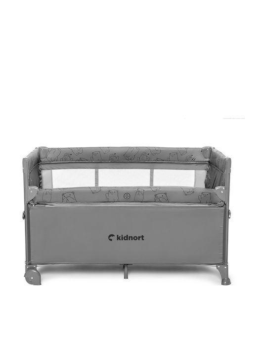 Kidnort Playpen 2 Levels with Mattress Gray