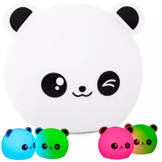 Verk Group LED Детско Декоративно Осветление Touch Panda Rgb
