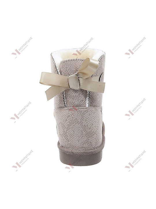 Stiefeletten Damen Beige