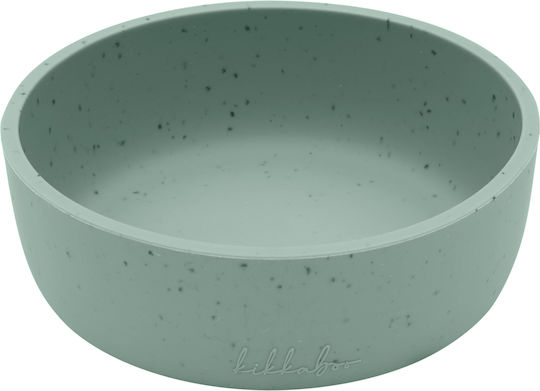 Kikka Boo Feeding Set Platinum made of Silicone Green 5pcs for 6+ months