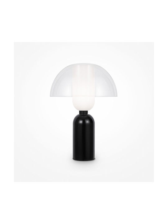 Maytoni Lampă de masă pentru Soclu E14 cu Abajur Transparent și Bază Negru