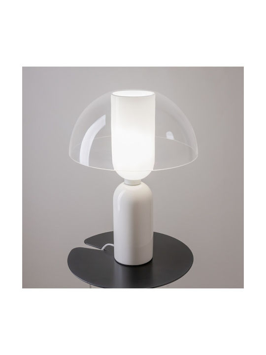 Maytoni Lampă de masă pentru Soclu E14 cu Abajur Transparent și Bază Negru
