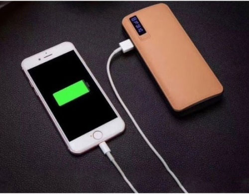 Power Bank 30000mAh cu 3 Porturi USB-A Bej