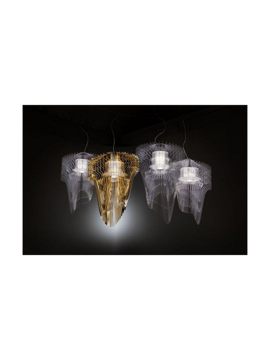 Slamp Pendant Light Gold for 6 Bulbs E27 90cm