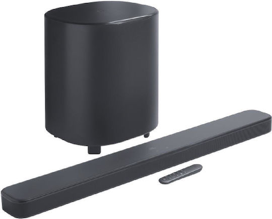 JBL 500ΜK2 Soundbar 5.1 Bluetooth, HDMI και Wi-Fi 750W με Ασύρματο Subwoofer και Τηλεχειριστήριο Μαύρο