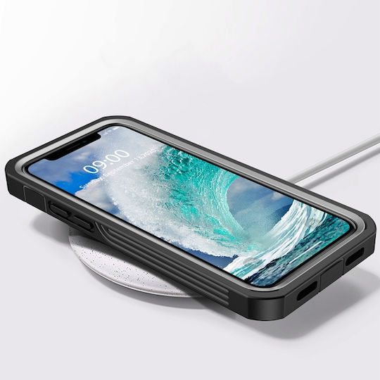 Redpepper IP68 360 Full Cover Αδιάβροχο Μαύρο (iPhone 12 / 12 Pro)