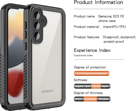 Redpepper Fs Series Ip68 360 Vollschutz Wasserdicht Schwarz (Galaxy S23 FE)