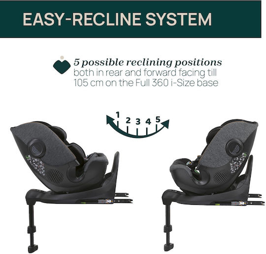Bi-Seat Baby Car Seat i-Size with Isofix Graphite