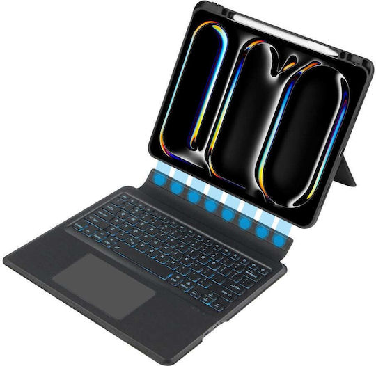 Tech-Protect Scmag Pen Plus Keyboard Flip Cover Μαύρη (iPad Pro 2024 13")