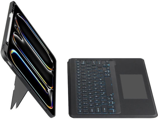 Tech-Protect Scmag Pen Plus Keyboard Flip Cover Μαύρη (iPad Pro 2024 13")