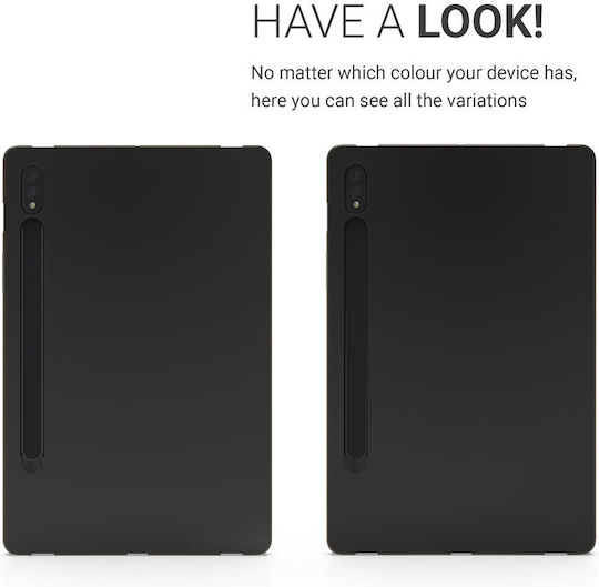 KWmobile Back Cover Μαύρο / Διάφανο (Galaxy Tab S8)