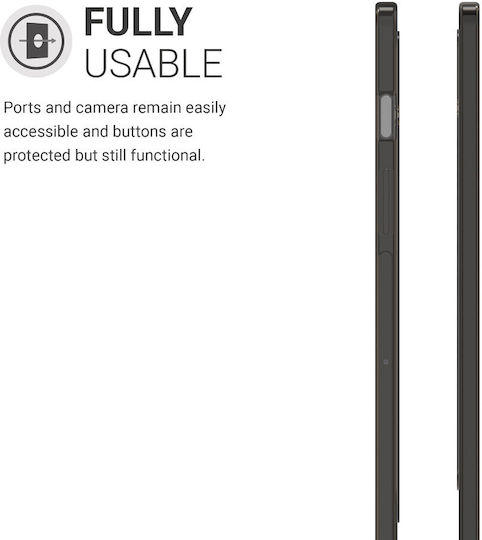 KWmobile Back Cover Μαύρο / Διάφανο (Galaxy Tab S8)
