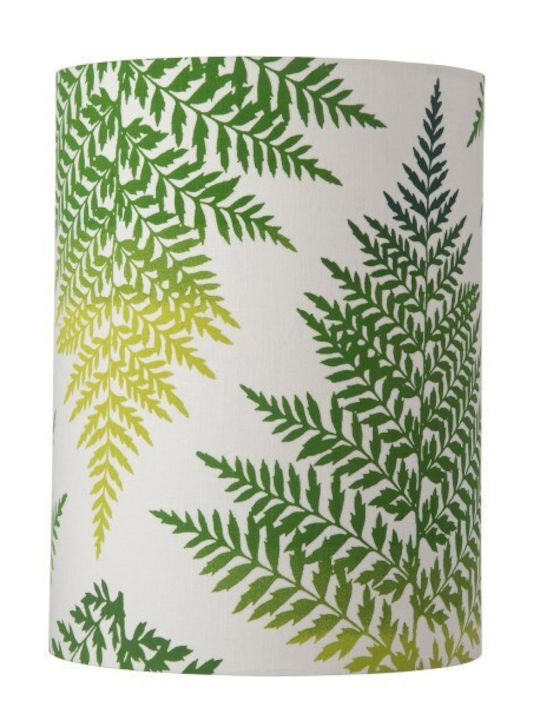 Καπέλο Φωτιστικού 1xe27 Πράσινο Λινό Fern Leaves Sh101048-d Ebb&flow Sh101048-d Πράσινο
