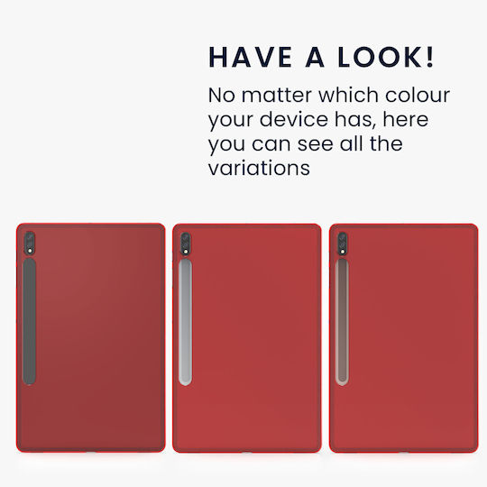 KWmobile Back Cover Roșu / Transparent Galaxy Tab S7+