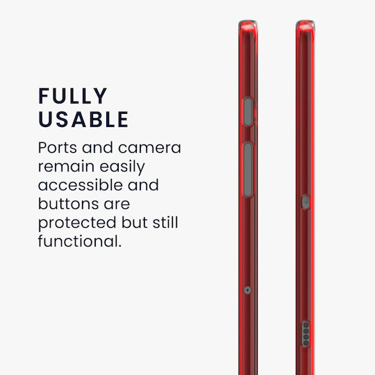 KWmobile Back Cover Roșu / Transparent Galaxy Tab S7+