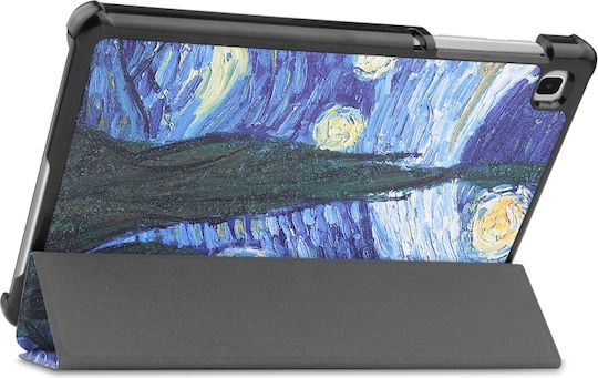 Tri-Fold Flip Cover Starry Sky Pattern (Galaxy Tab A7 Lite)