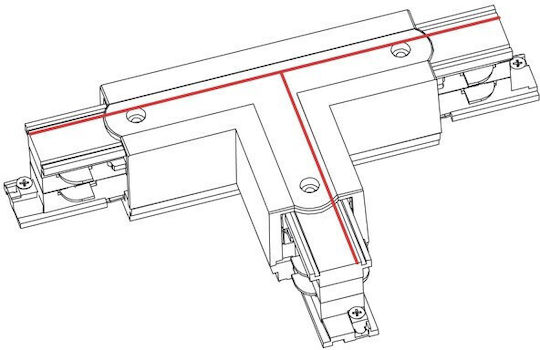 Nowodvorski Track Connector for Lighting Fixtures White 8243