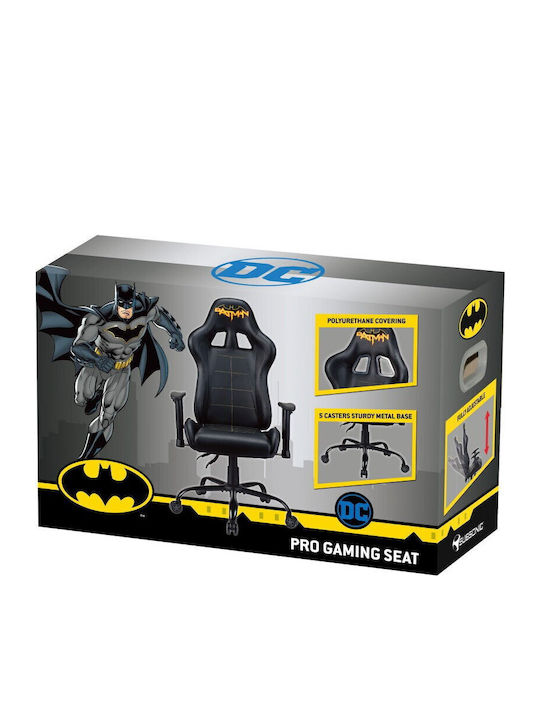 Subsonic Batman Καρέκλα Gaming Δερματίνης με Ρυθμιζόμενα Μπράτσα Μαύρη