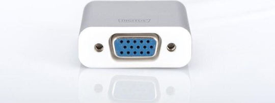 Digitus Converter USB-C / VGA / DIN male to USB-C / VGA / DIN female White 1pcs DA-70837