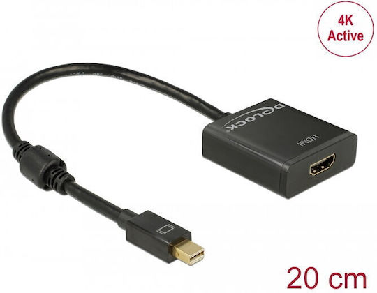 DeLock Μετατροπέας mini DisplayPort male σε HDMI female 1τμχ 62611