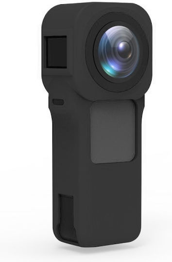 Silicone Case with Lens Cover for Insta360 One RS 1-Inch 360 Edition Action Cameras Case Protection for Insta360 One RS 1-Inch PU594B