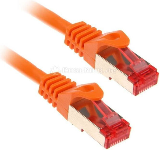 Goobay S/FTP Cat.7 (10Gbps) Network Cable Ethernet 2m Orange