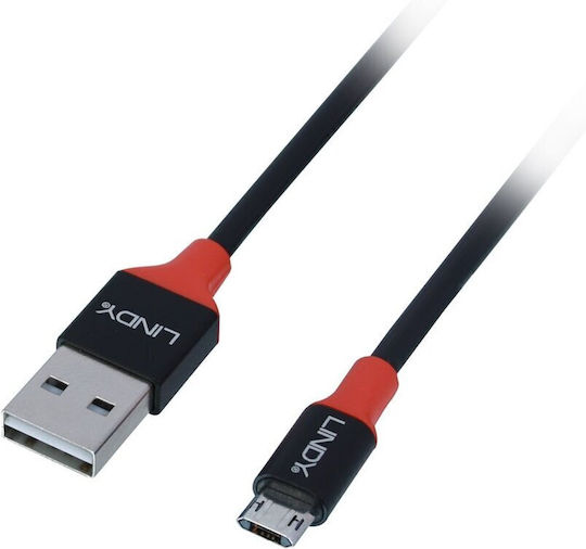 Lindy USB 2.0 Cable USB-A male - Μαύρο 1m 36722