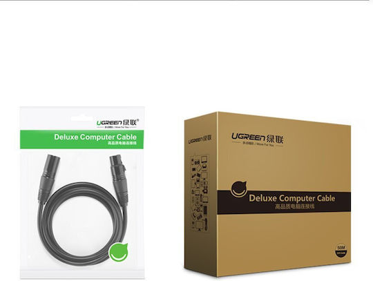 Ugreen Av130 Cable XLR female - XLR male Μαύρο 3m 66718