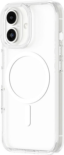 Husă Amazingthing Minimal Mag cu Inel Magnetic pentru iPhone 16, Transparentă