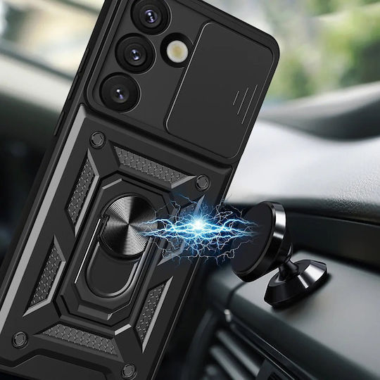 Hurtel Hybrid Back Cover Silicon / Plastic Negru (OnePlus 13)