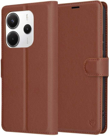 Книга Кожа Кафяв (Redmi Note 14)