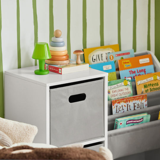 Bibliotecă pardoseală Lemn Alb 80x61x30cm