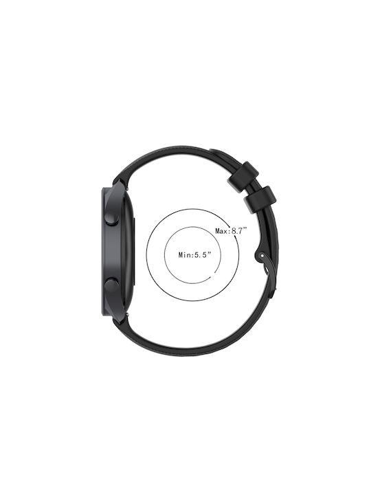 Dott Armband Silikon Schwarz (Huawei Watch GT/GT Pro 2/3/4/5 / Ultimate 46mm)