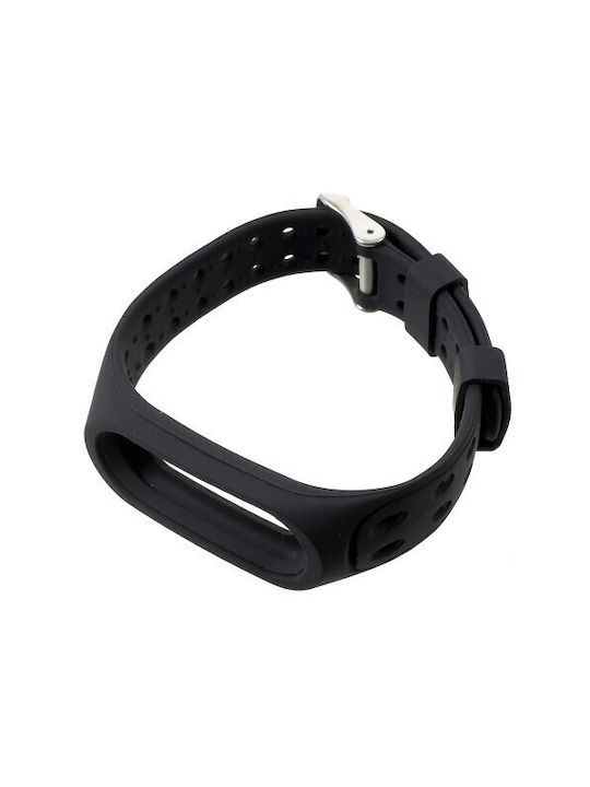 Breathable Каишка Силикон Черен (Mi Band 3/Mi Smart Band 4 - Ми Банд 3/Ми Смарт Банд 4) 841300836B