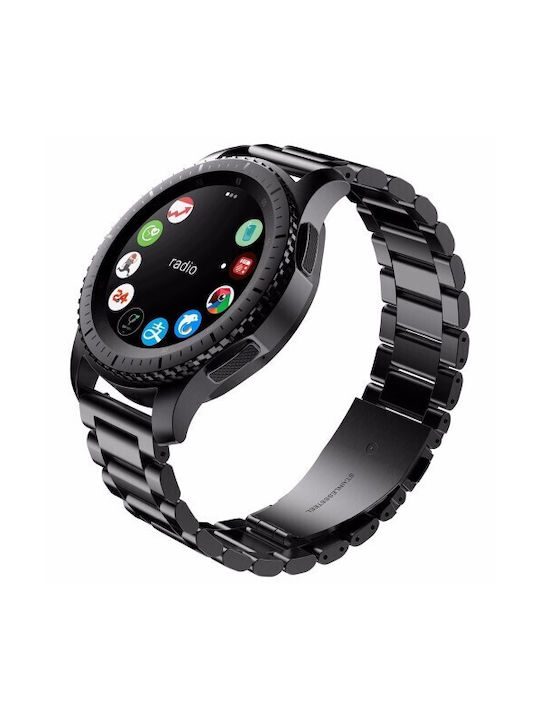 Curea Oțel inoxidabil Negru (Huawei GT (42mm), Huawei GT 2 (42mm))
