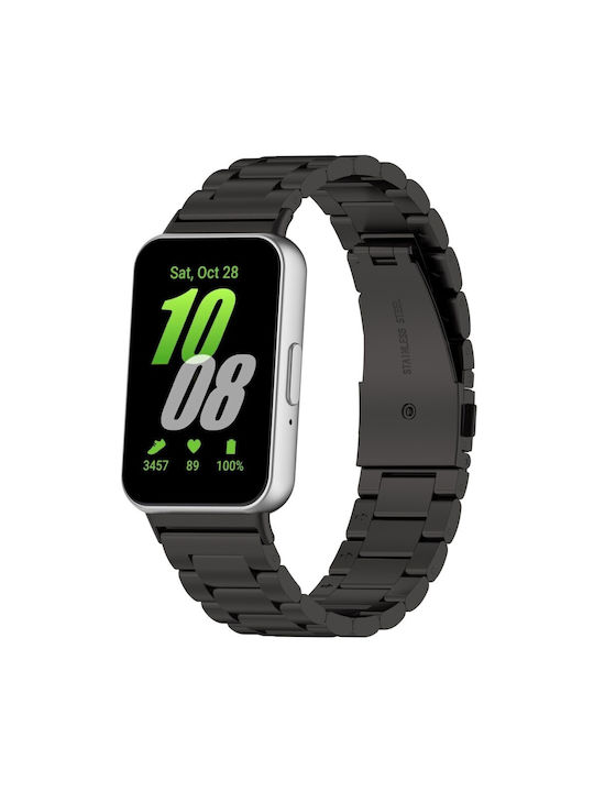 Armband Rostfreier Stahl Schwarz (Galaxy Fit3)