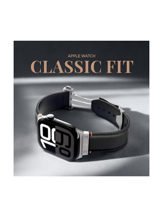 Spigen Classic Fit Strap Λουράκι Υφασμάτινο Μαύρο (Apple Watch 49mm, 46mm, 45mm, 44mm - Spigen)
