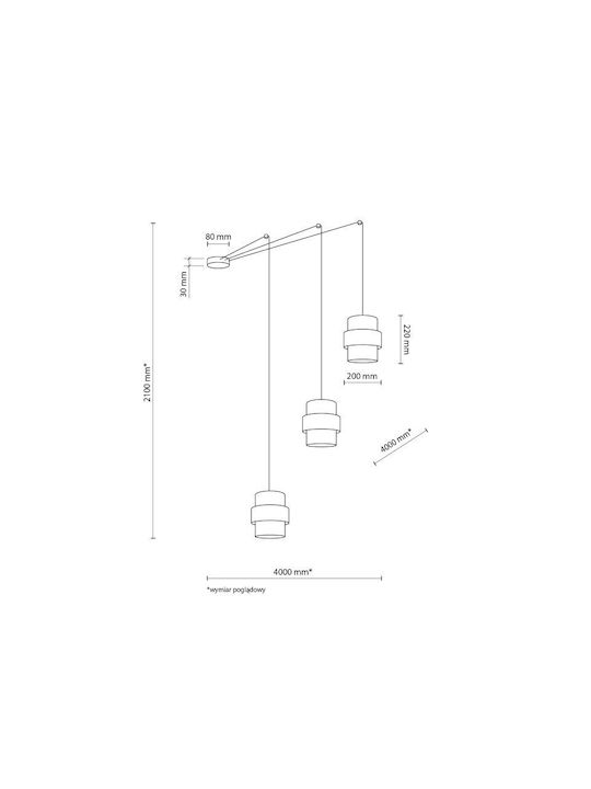 TK Lighting Таванно осветление Бежов с Фасунга E27