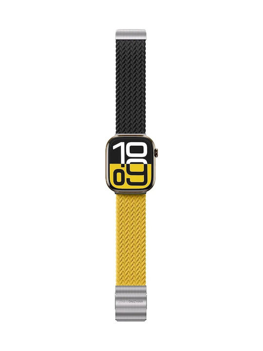 Set 2 Amazingthing Blend Band for Apple Watch 45 46 49mm Yellow-Black/Black