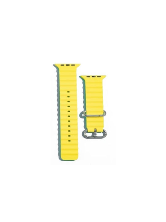 XO Bt02 Armband Silikon Gelb (Apple Watch 42/44/45/49mm)